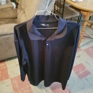 Hero 24 7 Navy Blue Long Sleeve Polo Shirt Lot of 10, Size 4 XL, Add Own Logo - Picture 1 of 3