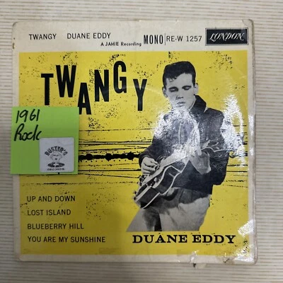 Duane Eddy ‎– Twangy 7” Vinyl Record EP VG+ - Image 1 of 4