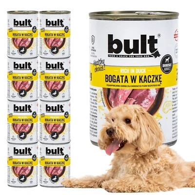 20x 400g Hundefutter Bult Ente Nassfutter getreidefrei hoher Fleischanteil Dose - Bild 1 von 4
