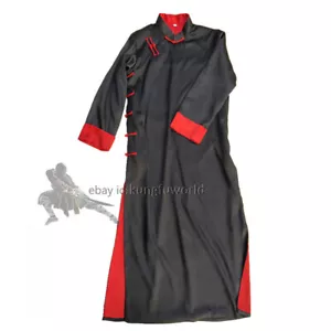Abito in raso Wing Chun uniforme Tai Chi Wushu Kung Fu vestito Shaolin Wudang - Foto 1 di 5