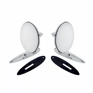 1950-60 50 51 52 53 54 55 56 57 58 60 Concave Convex Outside Door Mirrors Set - Picture 1 of 1