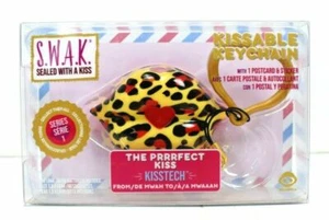 SWAK Sealed with a Kiss PRRRFECT Kiss Kisstech Kissable Lips Keychain Series 1 - Picture 1 of 3
