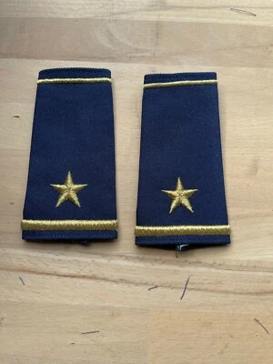 1 Par De Epaulettes Azules Brigadier General NOS - Imagen 1 de 2