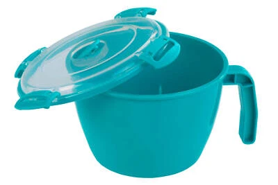 MAXIMEX Mikrowellen Tasse 900ml Garen Kochen auch zum einfrieren Clip Verschluss - Bild 1 von 4