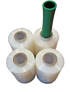 4 Rolls 5"x1000', Heavy Duty 80gauge plastic stretch wrap film & reusable handle - Picture 1 of 12