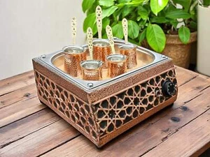 Traditional Handcrafted Copper Sand Coffee Maker Machine – 1000W, 110 or 220Volt - Picture 1 of 7