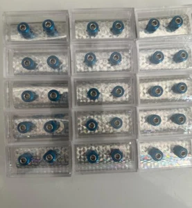 Anello componenti racing sbalzo ""Pulsante freno"" appendi cavo freno blu nuovo con scatola - Foto 1 di 2
