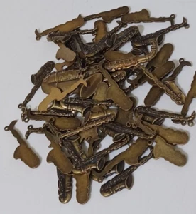 Vintage Solid Asst. Goldtone Saxophone  Charms  Lot #215 - Picture 1 of 2