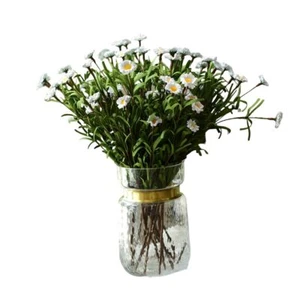 10 Bundles Artificial Daisy Flowers 14.5 inch White Faux Little Daisy Bouquet... - Picture 1 of 1