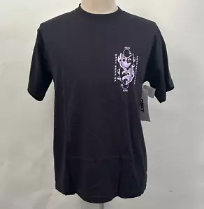 Obey Men's Box T-Shirt What Goes Up Must Come Down Off Black Size M NWT - Picture 1 of 2