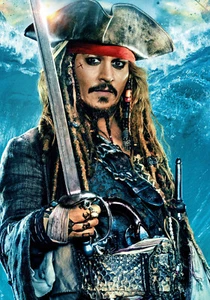 Small A6 Captain Jack Sparrow Poster (Brand New) - Picture 1 of 2
