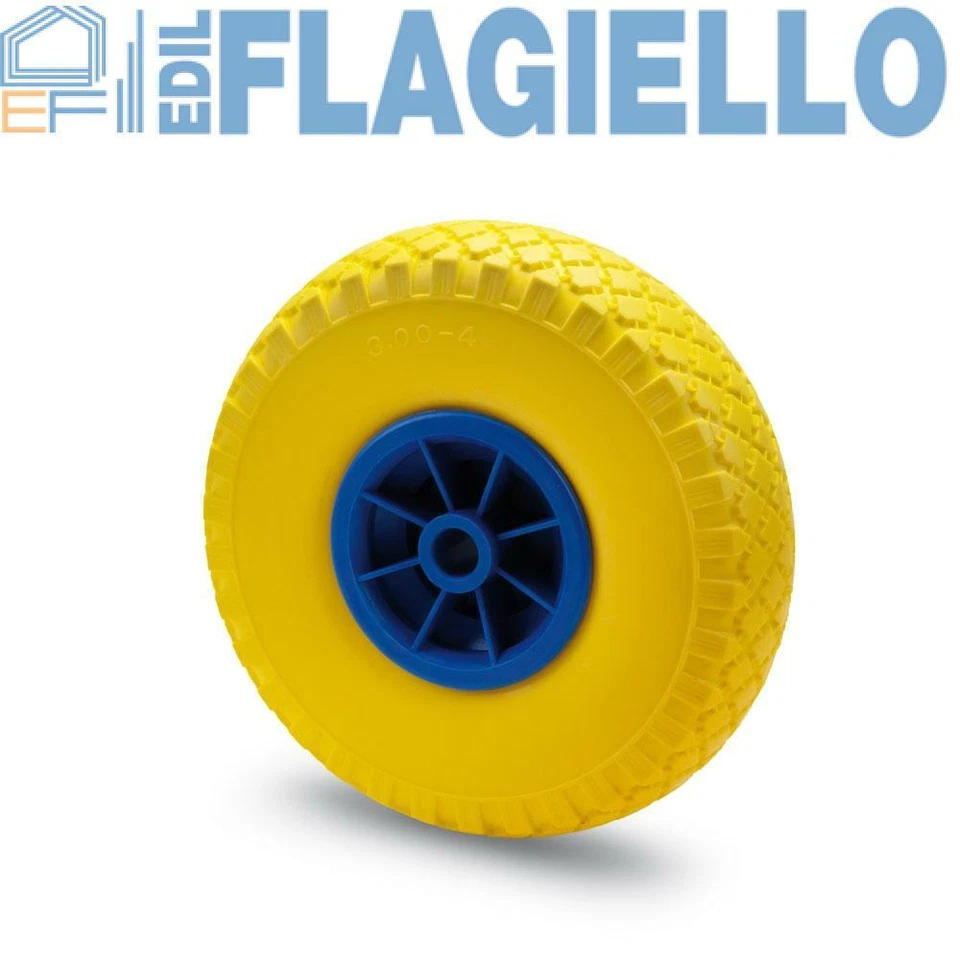 Ruota In Gomma Antiforatura Per Carrello Pneumatico - Immagine 1 di 1