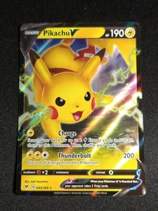 Pokemon Pikachu V 043/185 Ultra Rare Vivid Voltage NM - Picture 1 of 2