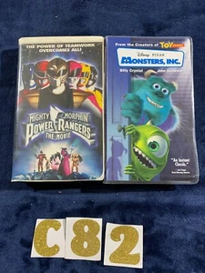 Power Rangers & Monsters Inc VHS Lot (2) – 90s/2000s Kids Classics – Tested NTSC - Imagen 1 de 7