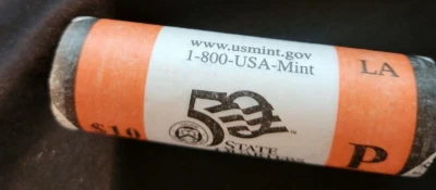 2002 P Louisiana Statehood Quarters 1 Roll Mint Wrapped - Image 1 of 2