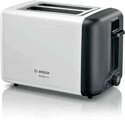 Bosch Kompakt Toaster DesignLine Weiß TAT3P421DE - Bild 1 von 4