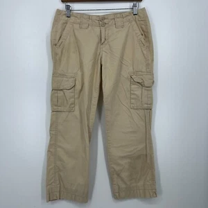 Lucky Brand Cargo Pants Women's Size 6 Beige Regular Length Cotton Low Rise Y2K - Picture 1 of 11