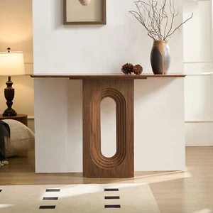 Length 47.24 Inch Entryway Table for Living Room,Narrow Console Table with Uniq - Picture 1 of 7