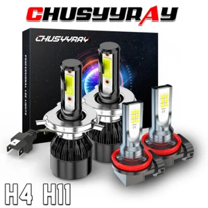 For Nissan NV350 Urvan 2014-2019 LED Headlights Hi/Lo Beam Fog Light Bulb H4 H11 - Picture 1 of 16