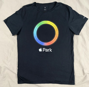 Apple Park Infinity Loop Short Sleeve T-Shirt Black Size Medium California 95014