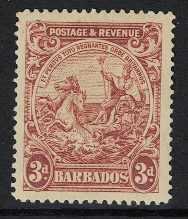 Barbados SG# 234a Como Nuevo Firmado / Bisagra Rem / Rojo Púrpura - S24747 Foto 1 de 1