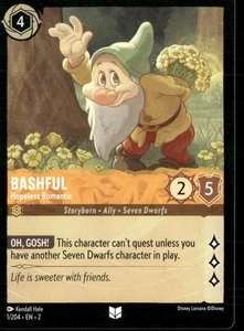 Disney Lorcana Rise of the Floodborn #1/204 Bashful - Picture 1 of 2