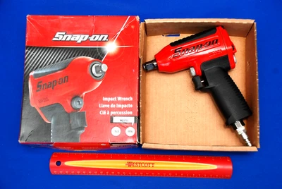 Snap-On Mint Red 1/2" Drive Compact Air Impact Wrench MG3255 Ships for FREE - Image 1 of 4