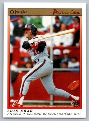 1991 O-Pee-Chee Premier Luis Sojo California Angels #114 - Image 1 of 2