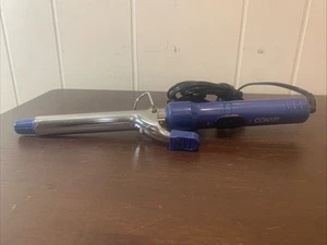 Conair Supreme Blue 3/4" Spiral Hair Curling Iron Wand 2 Settings Model U274GG - Picture 1 of 4