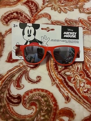 New Red Kids DISNEY Mickey Mouse UVA UVB Lens Protection Sunglasses Girls Boys - Image 1 of 4