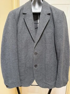 Oliver Spencer Unlined Suit Grey Brushed Cotton Utility Chore  40 Reg W32XL33 - Picture 1 of 15