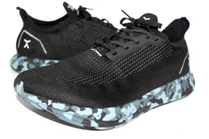 Herren FLUX Schwarz Camouflage Adapt Runner Turnschuhe Schuhe Herren 12 oder Damen 13,5 - Bild 1 von 6