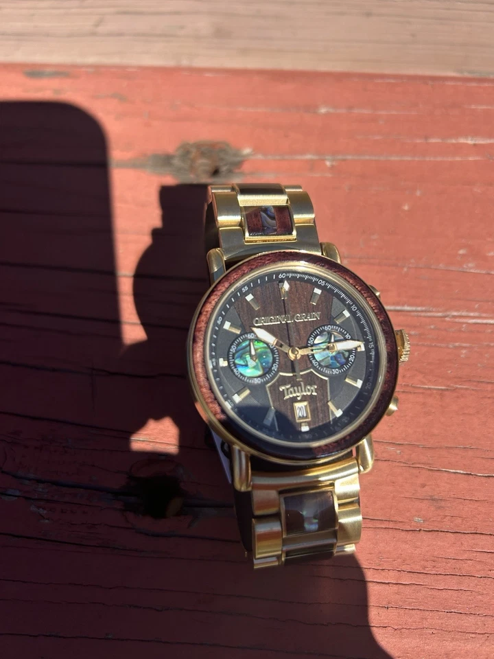 ORIGINAL GRAIN Taylor Guitars Ebony Men’s Watch - Image 1 of 4