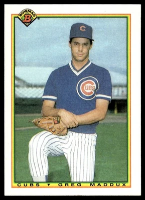 1990 Bowman No27 Грег Мэддокс Chicago Cubs - Изображение 1 из 2
