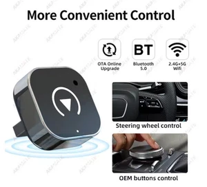 USB Wireless CarPlay Adapter For iPhone Apple Wireless Carplay Dongle Plug Play - Picture 1 of 5