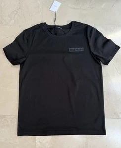 Balmain Men’s Black Cotton T-shirt Size Large Brand New - Picture 1 of 6