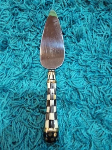 MacKenzie-Childs Courtly Check Cake Pie Server Slicer Stainless Steel - Picture 1 of 12