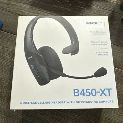 Blue Parrot B450-XT Bluetooth Wireless Trucker Cell Phone Headset Parrott - Image 1 of 4