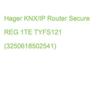Hager KNX/IP Router Secure REG 1TE TYFS121 (3250618502541) - Bild 1 von 2