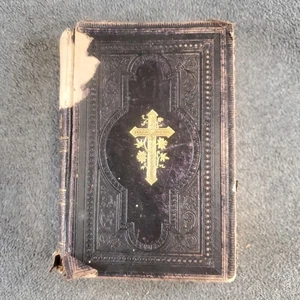 1910 HEILIGE SCHRIFT, DIE BIBEL, HOLY BIBLE in German, Leather Bound Embossed - Picture 1 of 20
