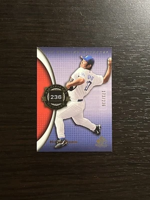 2004 SP Game Used Patch HIDEO NOMO Significant Numbers /236! Card #67 Rare! - Image 1 of 2