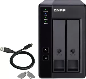 QNAP TR-002 Extension de bureau USB C 2 baies - Sans disques durs inclus - Photo 1/11