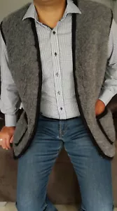 Weste Schurwolle Wollweste Merino Wolle Schafwollweste Arbeitsweste 100% XXL - Bild 1 von 3