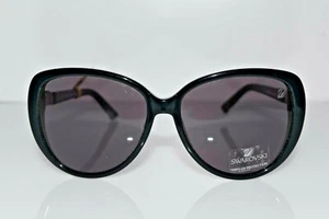 New Swarovski Chocolat SW 29 01A Black 57-15-140 Sunglasses - Picture 1 of 4