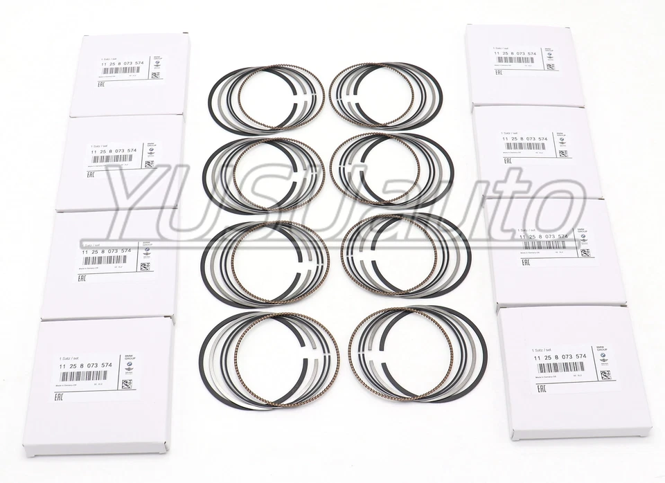 Juego de 8 anillos de pistón OEM para BMW M5 M6 X5 X6 550i F10 F90 F06 F12 S63N N63N 4.4 Foto 1 de 4