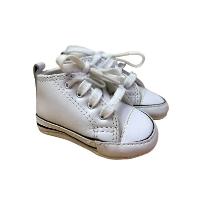 Zapatillas altas Converse Kids First Star 81229 con cordones para bebé talla 1 blancas zapatos para cuna Foto 1 de 4