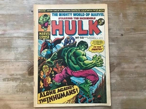 MARVEL COMICS THE MIGHTY WORLD OF MARVEL HULK No58 NOVEMBER 1973 (U.K.5p) - Picture 1 of 7