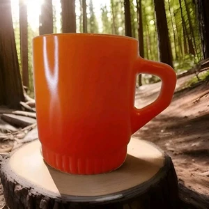 Tazza Fire King tazza caffè vintage impilabile ancoraggio gancio 3,5" - Foto 1 di 7