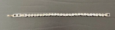 SWAROVSKI Tennisarmband versilbert Runde Kristalle - Bild 1 von 2
