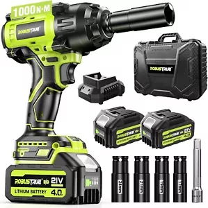 Electric Impact Wrench 1000N.m 21V 2*4.0Ah Battery Long Work Time Various Tasks - Picture 1 of 8